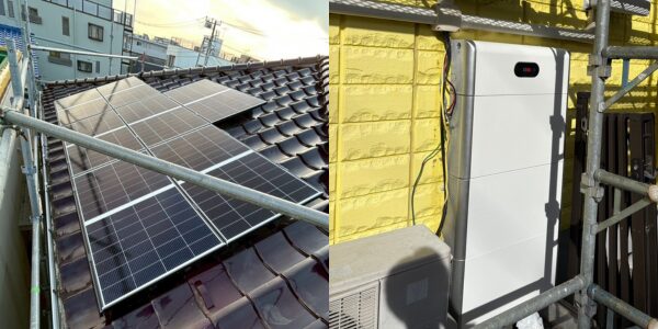 太陽光パネルと蓄電池